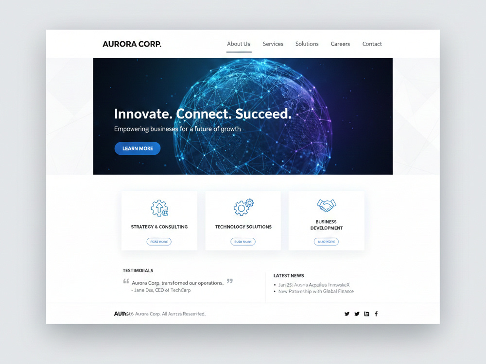 I will design a modern responsive website using HTML, CSS & Bootstrap ...