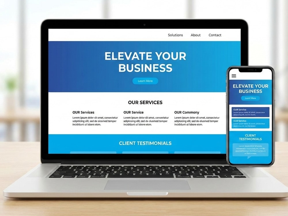 I will design a modern responsive website using HTML, CSS & Bootstrap ...
