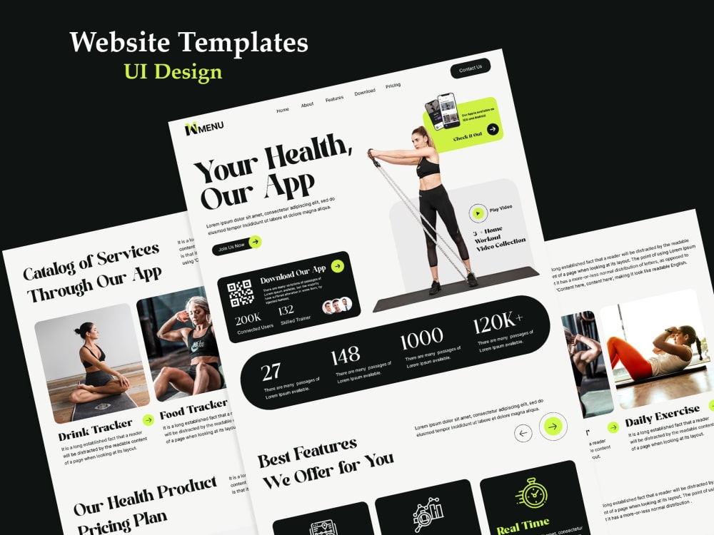 Modern Website Homepage UI UX Design in Figma | Upwork