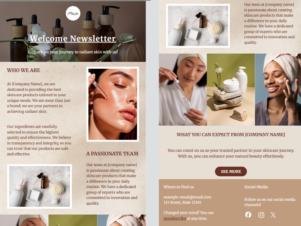 Custom hand-coded HTML email template | Upwork