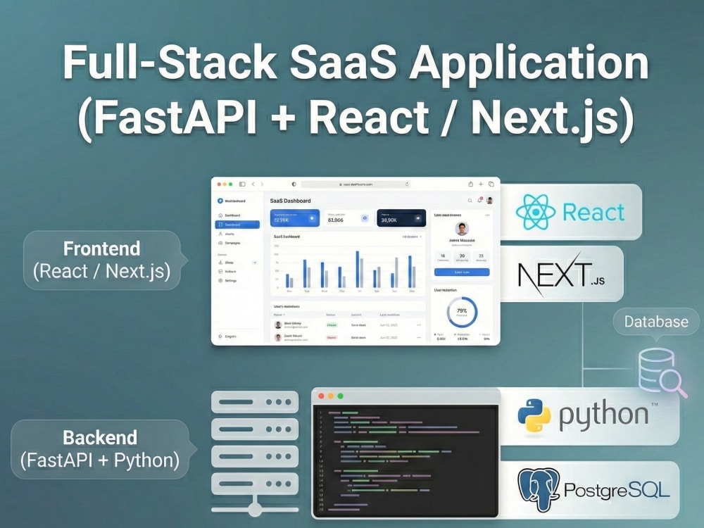 Full-Stack SaaS Application (FastAPI + React / Next.js) | Upwork