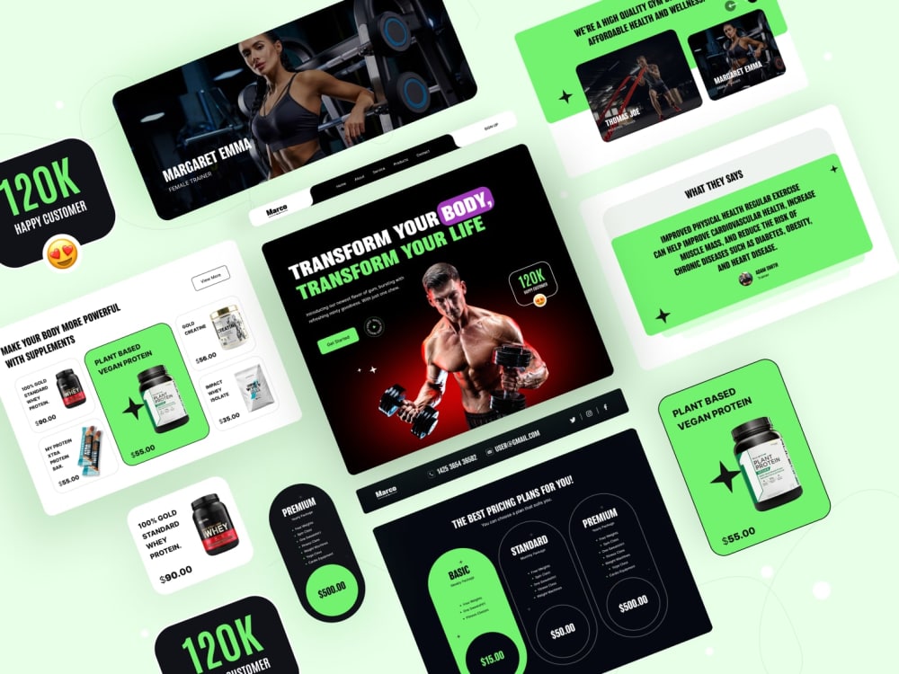 Clean professional web landing page, UI UX design, Figma ui design | Upwork