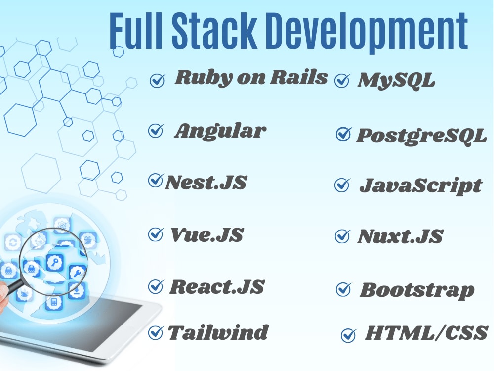 Full Stack Development, Ruby on Rails, PostgreSQL, Redis, React ...