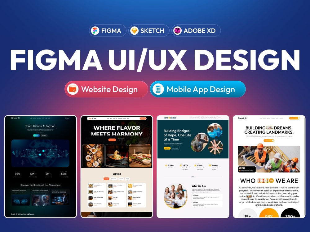 A professional website ui ux design | Landing page UI UX | Figma design ...