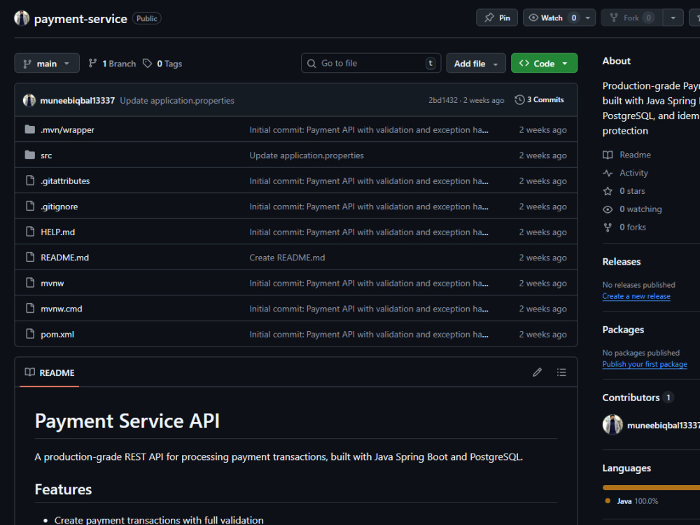 A Spring Boot REST API with PostgreSQL | Upwork