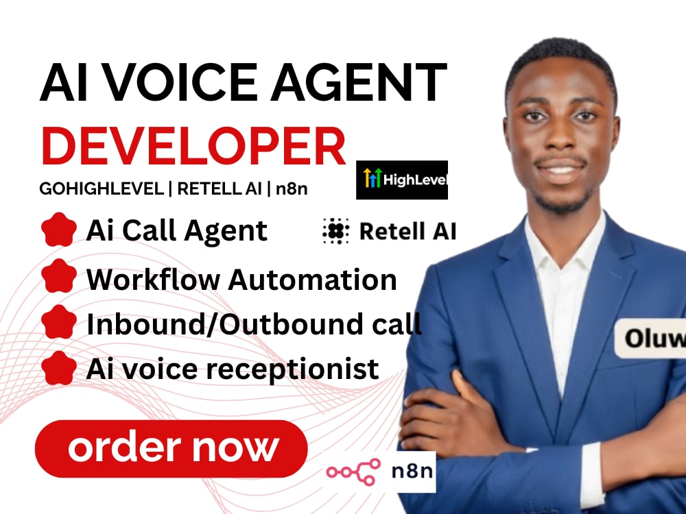 N8n ai calling agents, retell ai voice agent chatbot automation using vapi  | Upwork