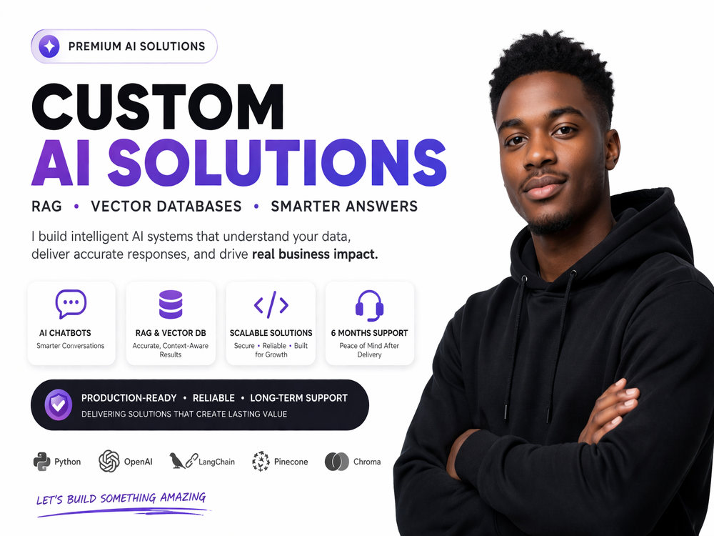 Develop a High-Accuracy AI Chatbot with RAG & Vector Database | Upwork