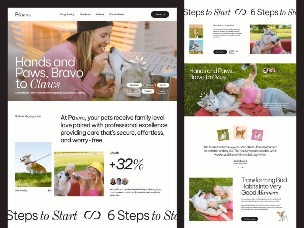 UX UI design for website and landing page | Upwork