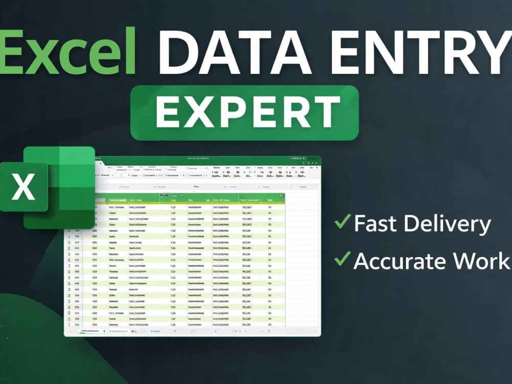 Accurate and fast Excel data entry work | Upwork