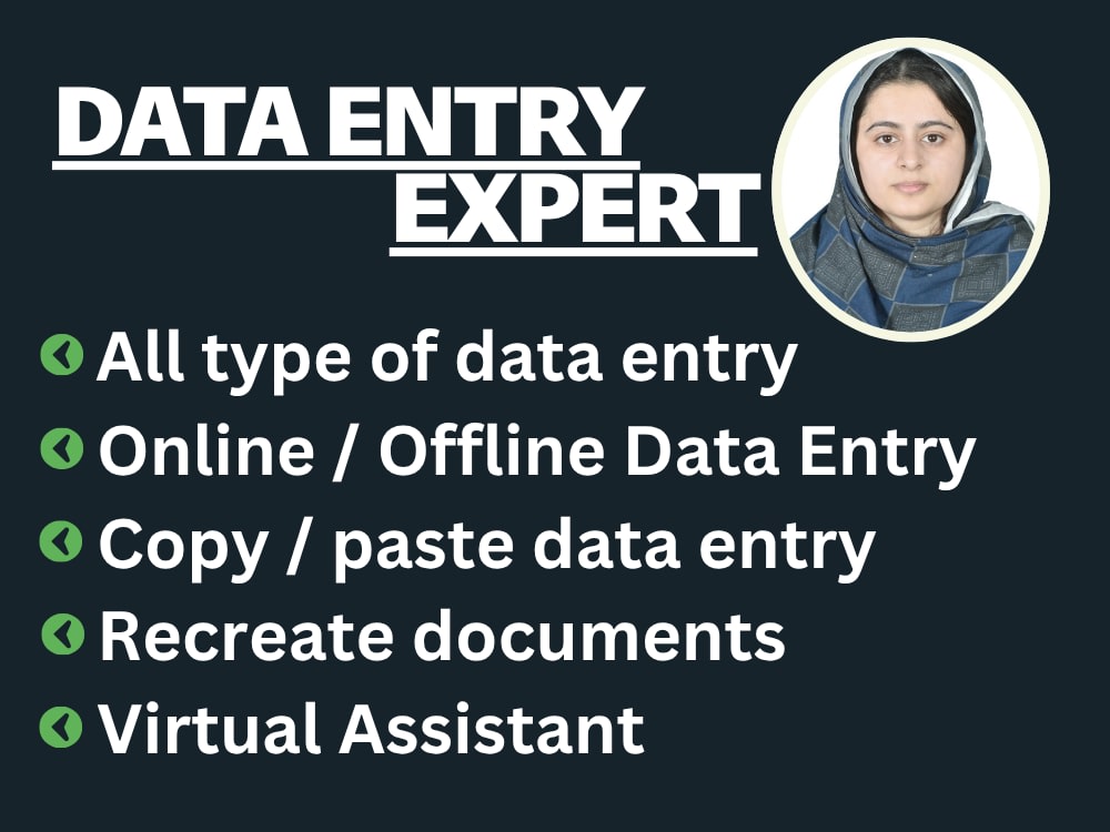 Fast and accurate data entry in excel or Google Sheets | Upwork
