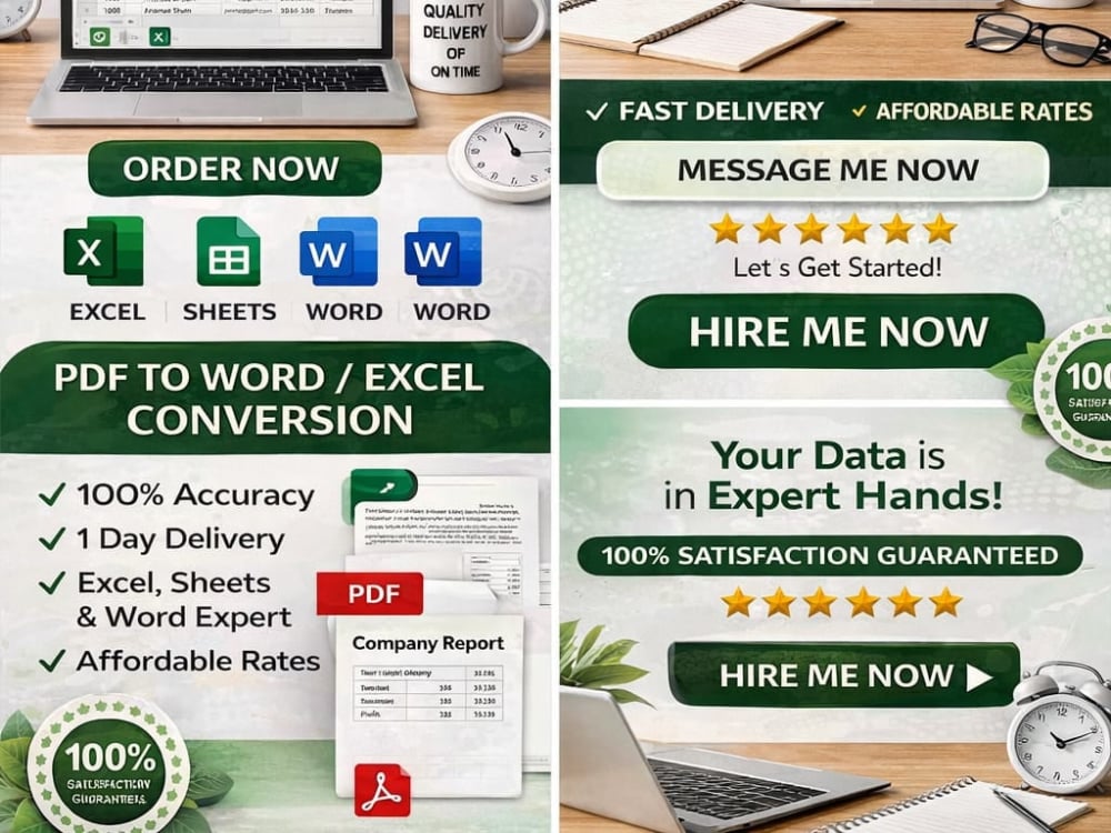 Accurate data entry, excel work, copy paste and typing | Upwork