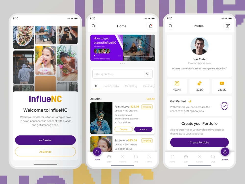 Design a modern, user-centered UI/UX for your web or mobile app | Upwork