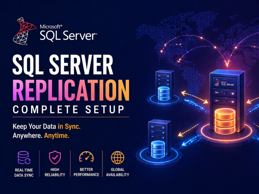 SQL Server data replication setup for real-time syncing | Upwork