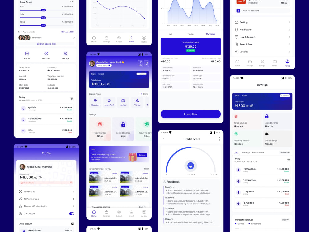 A mobile app UI/UX in Figma for iOS or Android | Upwork