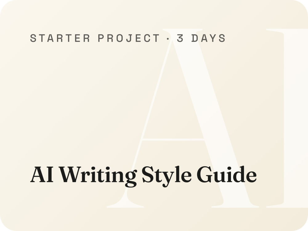 Style Guide Media Sample An AI writing style guide so Claude drafts sound like you | Upwork