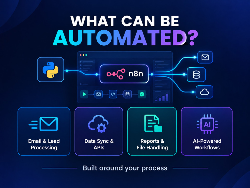 Python Iting Human An AI workflow automation built with n8n and Python | Upwork