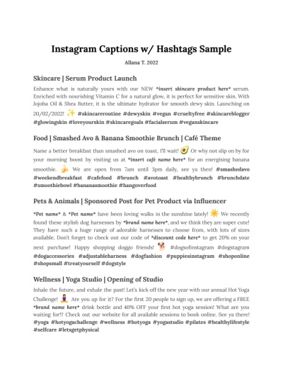 Instagram, PDF, Hashtag