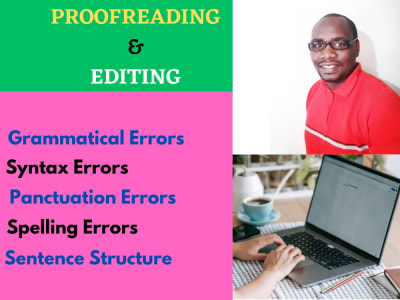Proofreading and copyediting English documents, articles, and blog posts