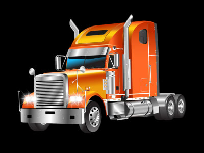A 3D truck, car or any vehicle vector illustration from your image