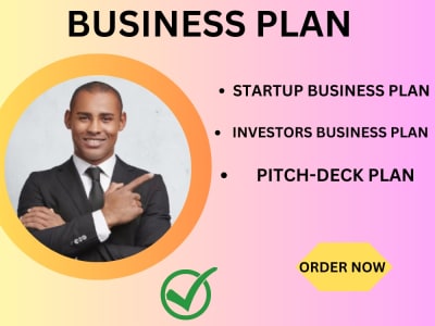 Comprehensive StartUp Business Plan,Financial Plan,Pitch Deck Business Plan