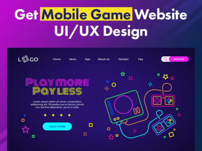 Mobile game website,mobile app design,mobile ui ux designer