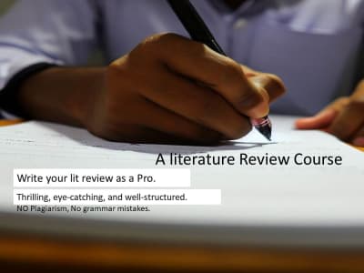 A course on writing a lit review as a Pro.