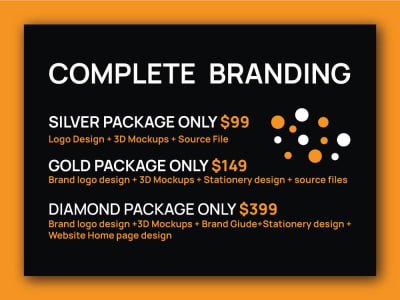 Complete branding, from Logo to website design or FULL REFUND