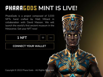 UX/UI design for NFT website landing & Mint Page or Marketplace