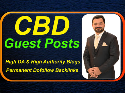CBD guest posts high authority backlinks from Google News-approved sites