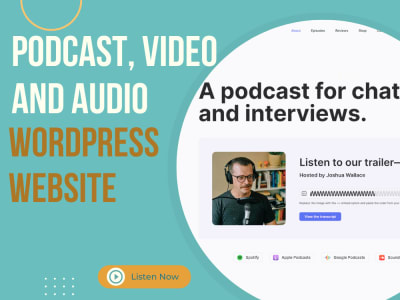 A WordPress website for your podcast, videos, and audio