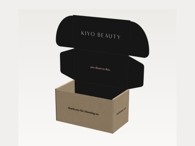 Product Packaging Box Design with 3D Mockup