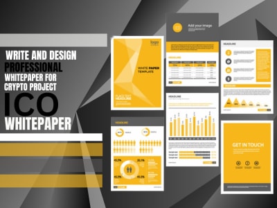 Write and design a professional ico, crypto blockchain whitepaper, brochure