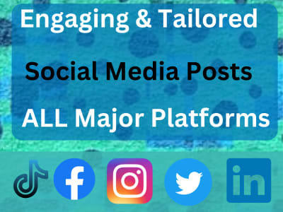 Engaging and Tailored Social Media Posts for all Major Platforms