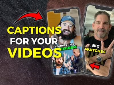 Catchy subtitles and caption to reels, tiktok, youtube shorts