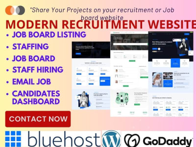 Modern Job recruitment Agency, Job board listing Staff Hiring website
