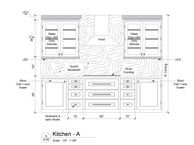 Cabinetry Shop Drawings – Kitchen, Closet & Bathroom Detailed CAD Plans