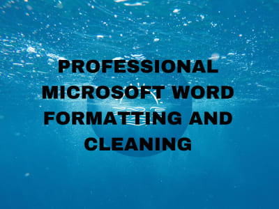 Professional Microsoft Word Formatting and Cleaning
