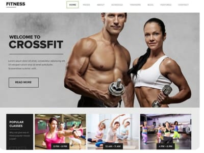 WordPress Fitness Trainer, Personal Trainer, Personal Coach Website