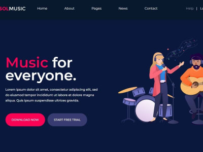 A Music Website By Using Html Css Js And Php Upwork