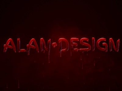 Realistic Bleeding Title Effect