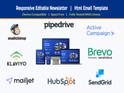 HTML Responsive Email Template | HTML Newsletter Design & Development