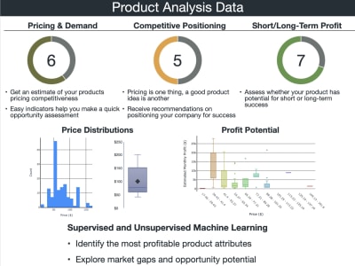 Product and market report including revenue potential and opportunities