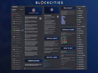 A professional discord server setup with bots and security