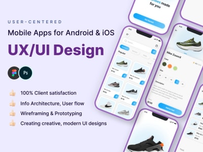 Stunning and eye catching ui ux design for mobile app | Upwork