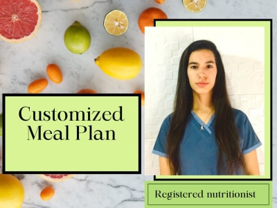 A Customized Meal Plan Created by a Registered Nutritionist