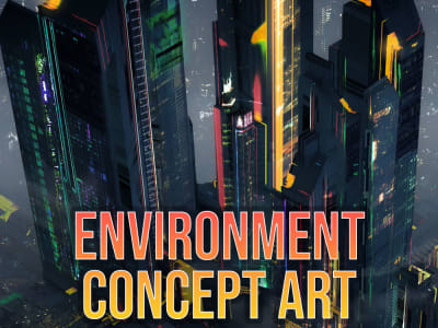 An industry-standard environment concept art