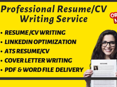 An ATS-compliant Resume/CV, Resume writing from a PRO Resume Writer