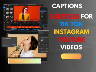 Captions for your TikTok and Instagram videos and Youtube shorts