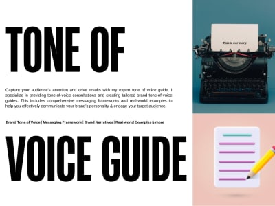 A clear & strategic tone of voice & brand messaging guide with consultation