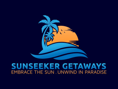 Aviation tourist hotel beach mountain tourism travel agency logo design